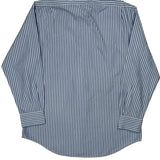 Regent Polo By Ralph Lauren Striped Shirt - Large Blue Cotton
