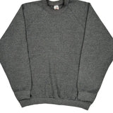 90'S Blank Made In USA Fruit Of The Loom Sweatshirt - XL Grey Cotton Blend