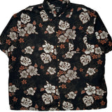 George Floral Hawaiian Shirt - XL Brown Viscose