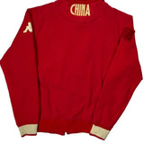 China Kappa Graphic Track Jacket - Medium Red Polyester