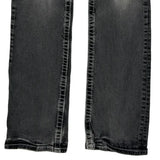 True Religion Contrast Stitch Jeans - 28W US 4 Gray Cotton