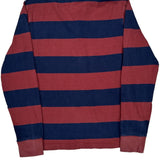 Patagonia Striped Rugby Shirt - Medium Blue Cotton