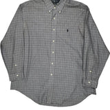 Yarmouth Ralph Lauren Checked Shirt - XL Gray Cotton