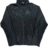 Nike Fleece Jacket - Large Black Polyester