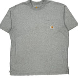Carhartt T-Shirt - Large Gray Cotton