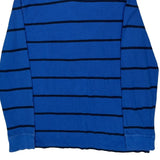 Tommy Hilfiger Striped Long Sleeve Polo Shirt - XL Blue Cotton