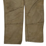 Carhartt Double Knee Carpenter Trousers - 32W 30L Beige Cotton Blend