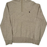 Polo By Ralph Lauren 1/4 Zip - Small Beige Cotton