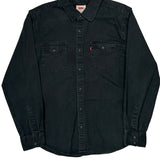 Levis Denim Shirt - Medium Black Cotton