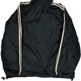 Adidas Striped Jacket - XL Black Polyester