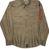 Rock 47 Coca-Cola Graphic Shirt - XL Khaki Cotton