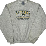 Green Bay Packers Logo Athletics Football Sweatshirt - XL Gray Cotton Blend