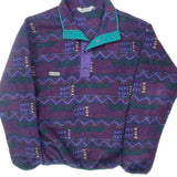 Made In USA Columbia Aztec T Snap Fleece - Medium Purple Polyester