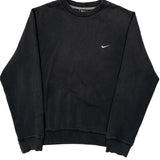 Nike Sweatshirt - Large Black Cotton