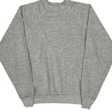 90'S Blank Made In USA Tultex Sweatshirt - Large Grey Cotton Blend