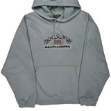 Chaps Ralph Lauren Spellout Hoodie - 2XL Blue Cotton Blend