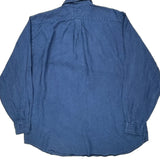 Ralph Lauren Tall Shirt - 2XL Blue Linen