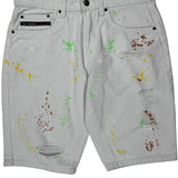 Jeanius Denim Shorts - 32W 11L Multicoloured Cotton