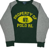 Age 8 Polo By Ralph Lauren College Sweatshirt - Small Gray Cotton
