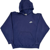 Nike Hoodie - Medium Blue Cotton
