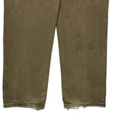 Carhartt Flannel Lined Pants - 34W 33L Brown Cotton