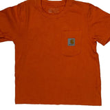 Age 6 Carhartt T-Shirt - Small Orange Cotton
