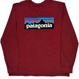 Patagonia Long Sleeve T-Shirt - Large Red Polyester Blend