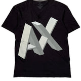 Armani Exchange T-Shirt - Medium Black Cotton