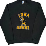 Made In USA Russell Athletic Iowa Hawkeyes Sweatshirt - Large Black Cotton