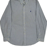 Ralph Lauren Checked Shirt - Large Blue Cotton
