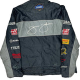 Jimmie Johnson Chase Authentics Nascar Leather Jacket - 2XL Blue Leather
