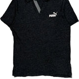 Puma Polo Shirt - Small Black Cotton Blend