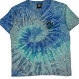 Age 11-12 Santa Cruz Tie-Dye T-Shirt - Medium Blue Cotton