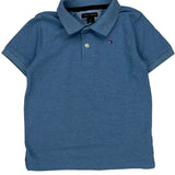 Age 4 Tommy Hilfiger Polo Shirt - XS Blue Cotton