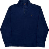 Polo By Ralph Lauren 1/4 Zip - XL Navy Cotton