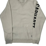 Carhartt Spellout Sweatshirt - Medium Cream Cotton