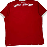 Bayern Munchen Adidas 2017-18 Home Football Shirt - 2XL Red Polyester