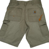 Carhartt Carpenter Shorts - 32W 12L Khaki Cotton