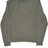 Polo By Ralph Lauren 1/4 Zip - 2XL Gray Cotton