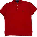 Ralph Lauren Polo Shirt - Medium Red Cotton