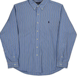 Ralph Lauren Striped Shirt - XL Blue Cotton