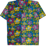 Unbranded Floral Hawaiian Shirt - Medium Multicoloured Cotton