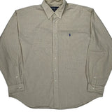 Blake Ralph Lauren Checked Shirt - 2XL Beige Cotton