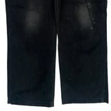 Carhartt Double Knee Carpenter Trousers - 36W 32L Black Cotton