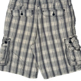 Lee Checked Cargo Shorts - 36W 11L Gray Cotton