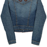 Tommy Jeans Contrast Stitch Denim Jacket - Large Blue Denim
