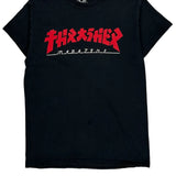 Thrasher Graphic T-Shirt - Small Black Cotton