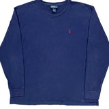 Polo By Ralph Lauren Long Sleeve T-Shirt - Large Blue Cotton