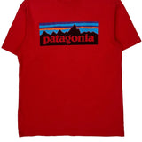 Responsibili-Tee Patagonia Graphic T-Shirt - Small Red Cotton