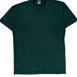 90S Blank Unbranded T-Shirt - 2XL Green Cotton Blend